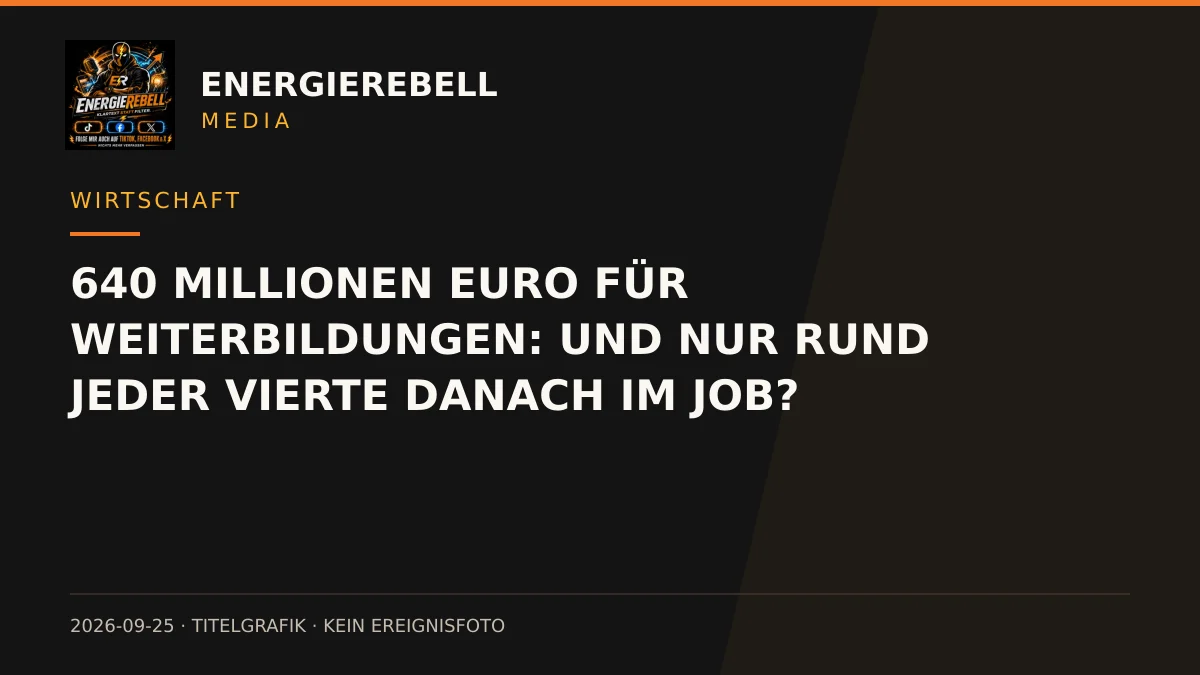Weiterbildungsausgaben und Beschäftigungsquote